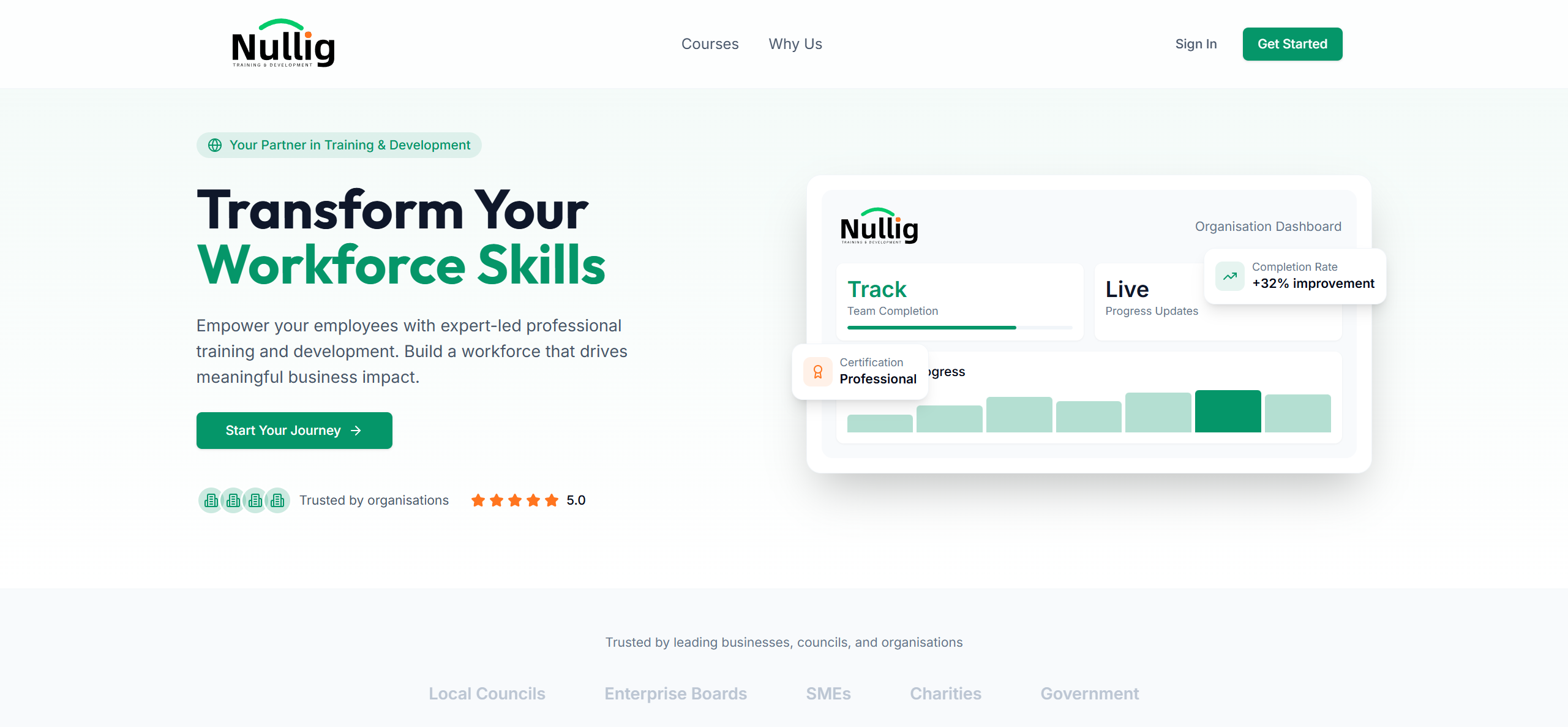 Nullig website